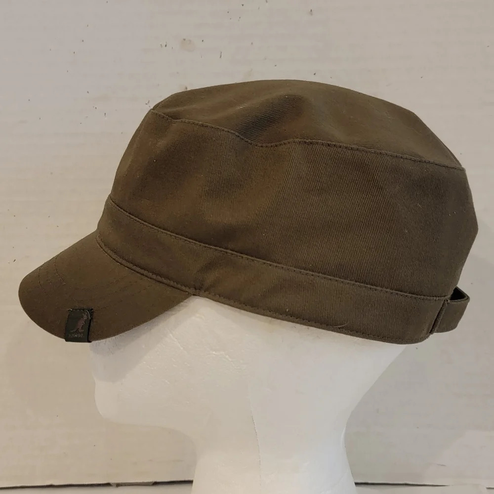 NEW - KANGOL ARMY HAT - COTTON ADJUSTABLE (sz sm/med)